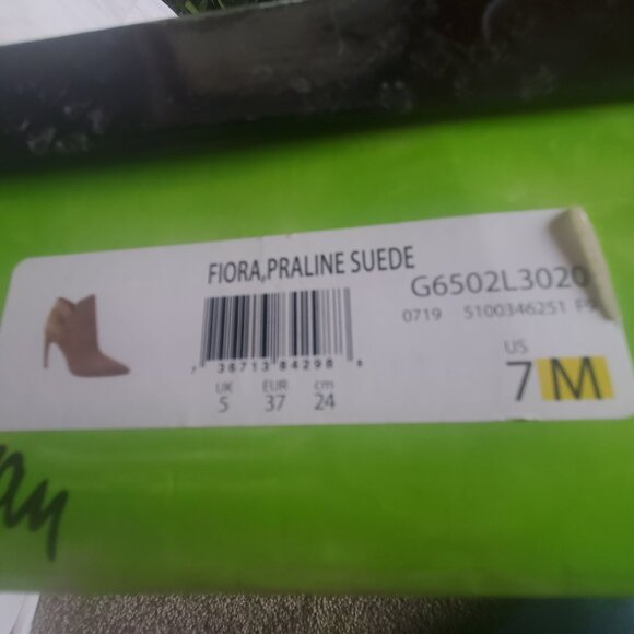 Sam Edelman Fiora Praline Suede Booties Size 7M - Picture 7 of 7